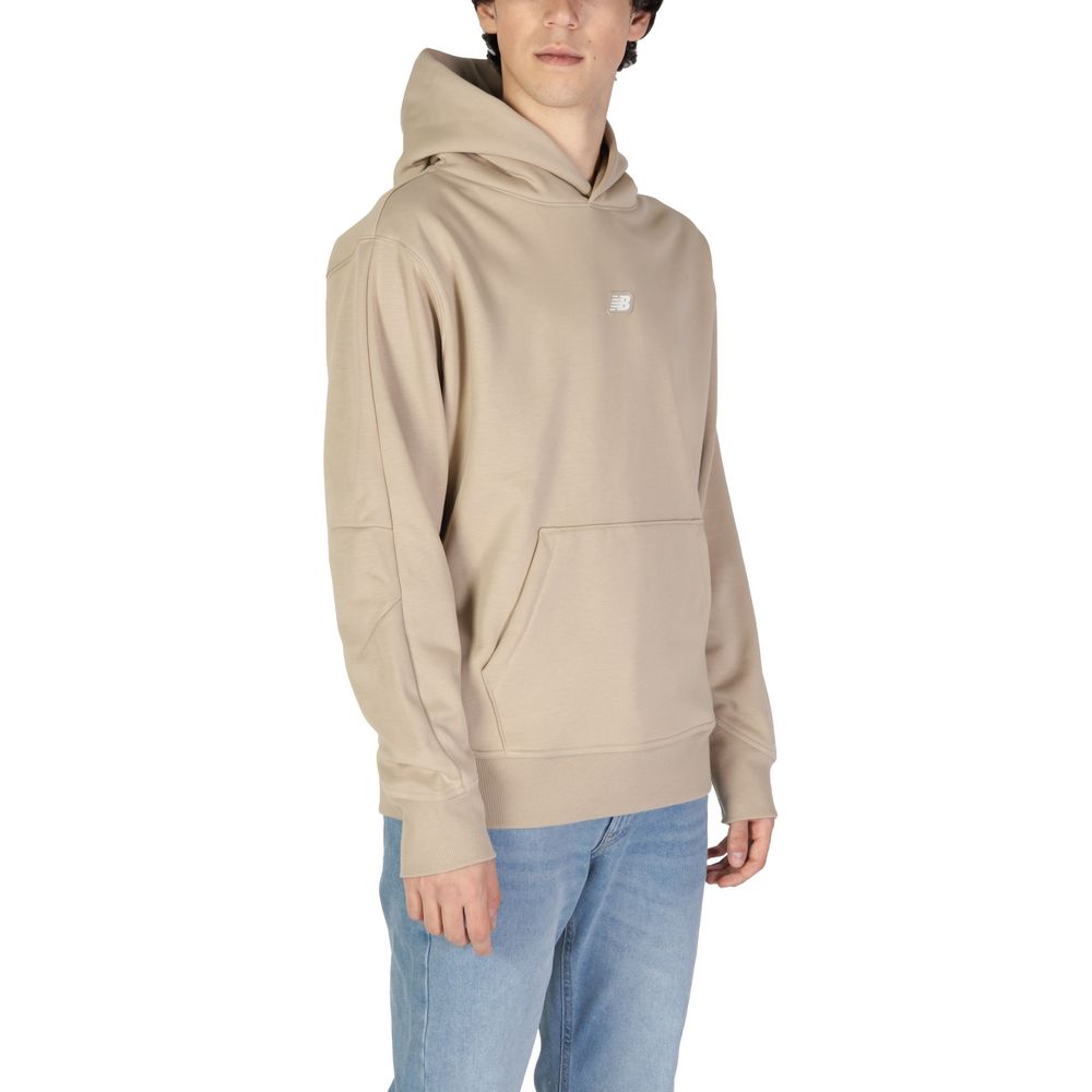 Beige hoodie van gerecycled polyester