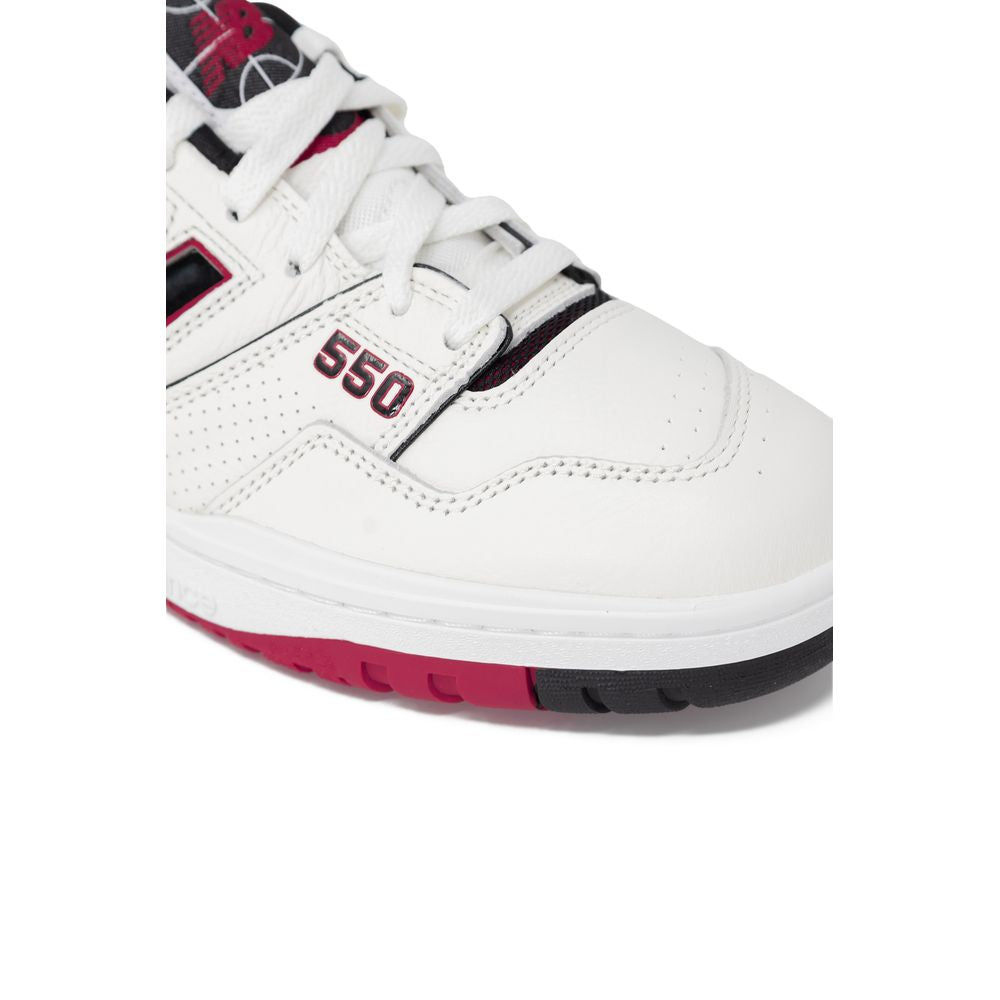 Rode leren sneaker