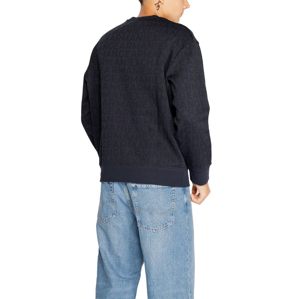 Blauwe katoenen sweater