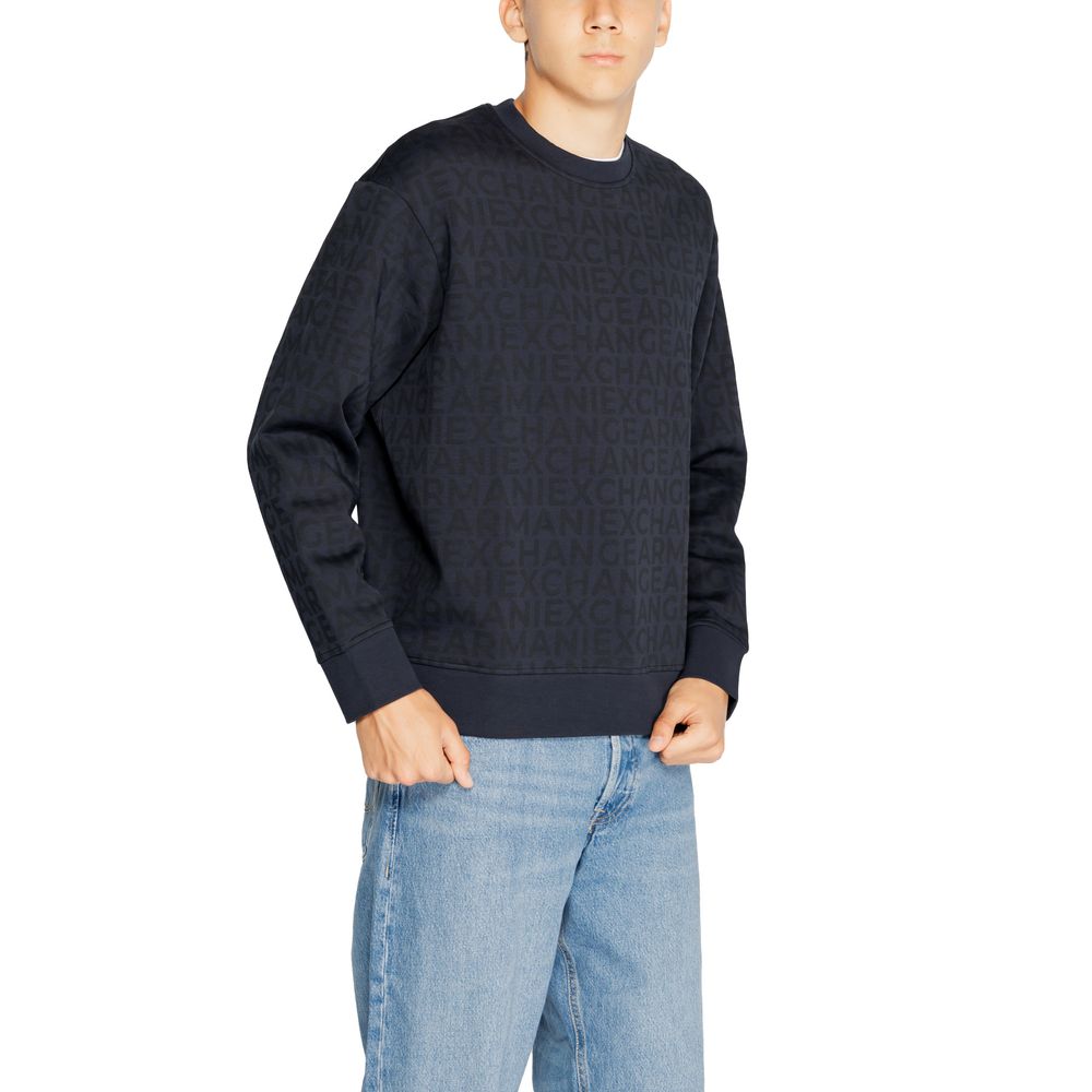 Blauwe katoenen sweater
