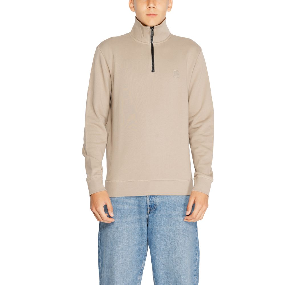Bruine katoenen sweater
