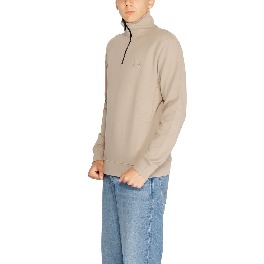 Bruine katoenen sweater