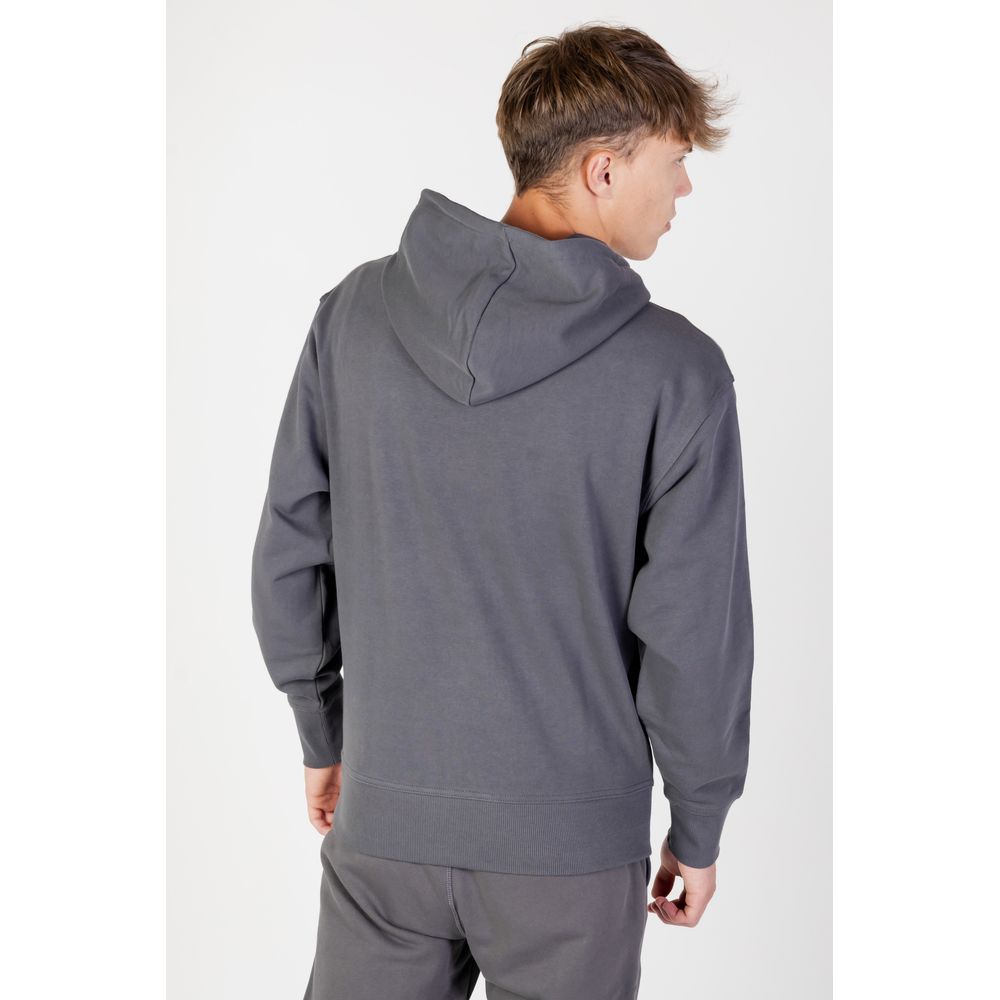 Grijze katoenen hoodie