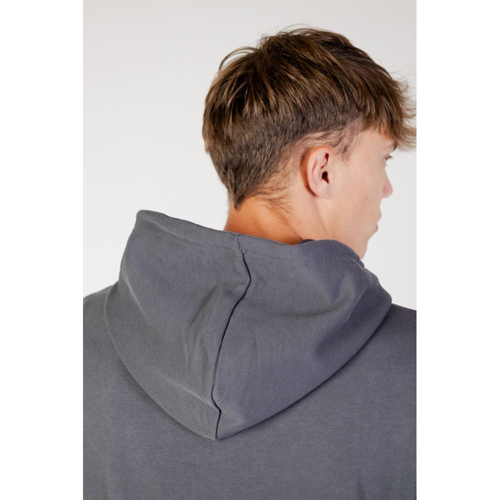 Grijze katoenen hoodie