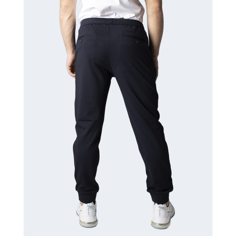 Blauwe viscose skinny broek
