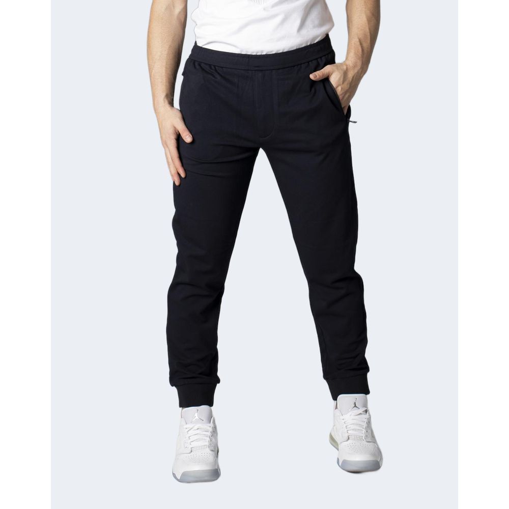 Blauwe viscose skinny broek