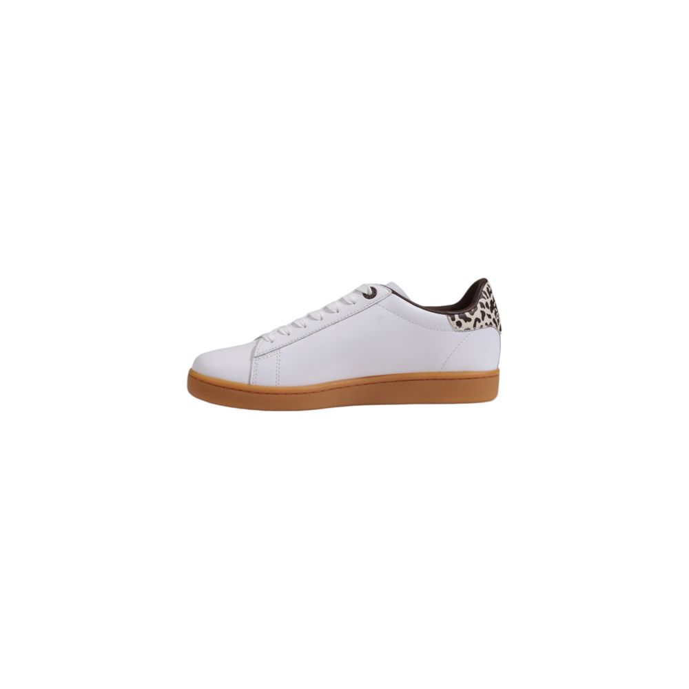 Beige leren sneaker