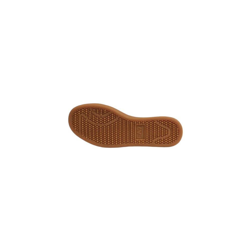 Beige leren sneaker