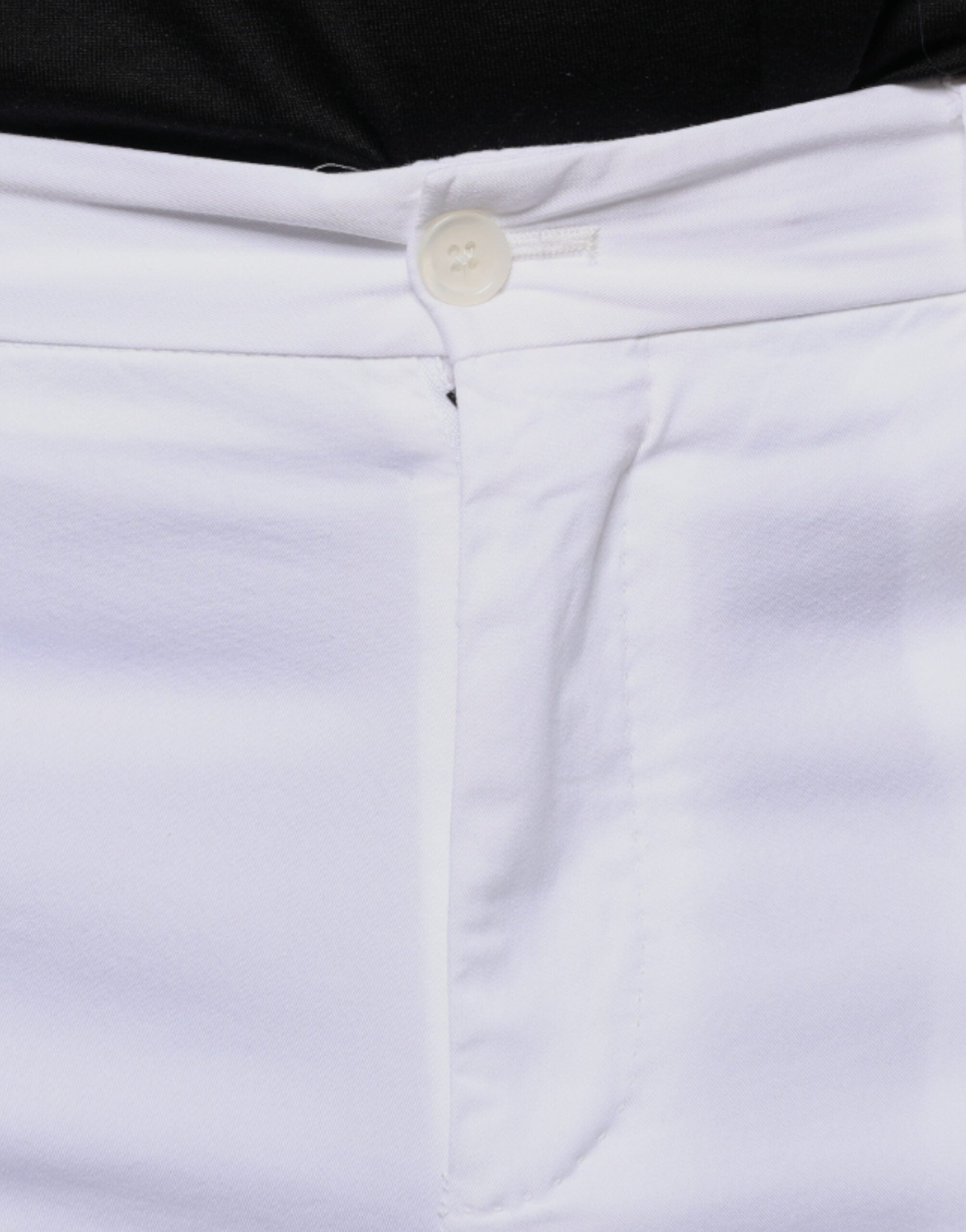 Witte katoenen skinny broek