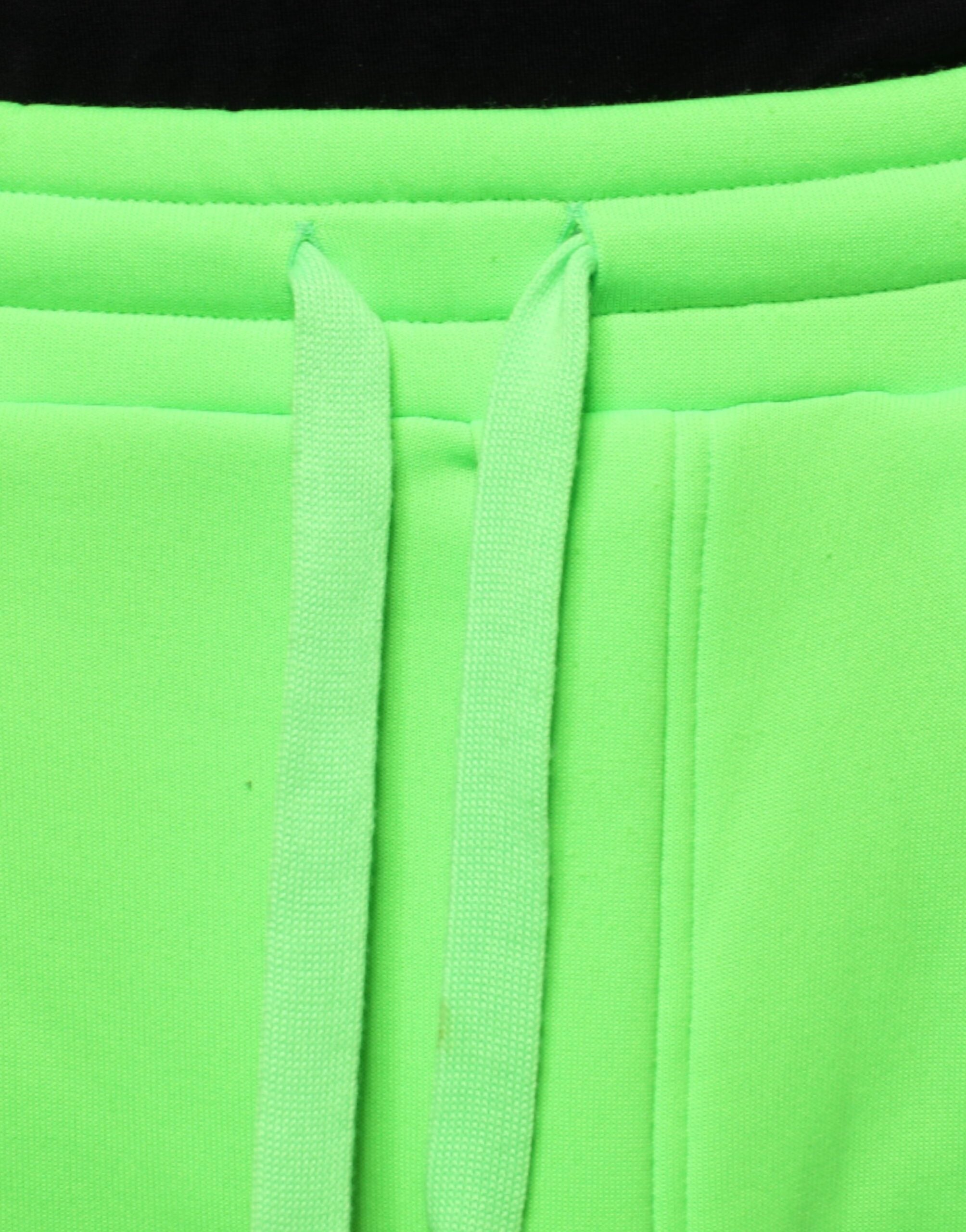 Neongroene polyester cargo joggingbroek met joggingbroek