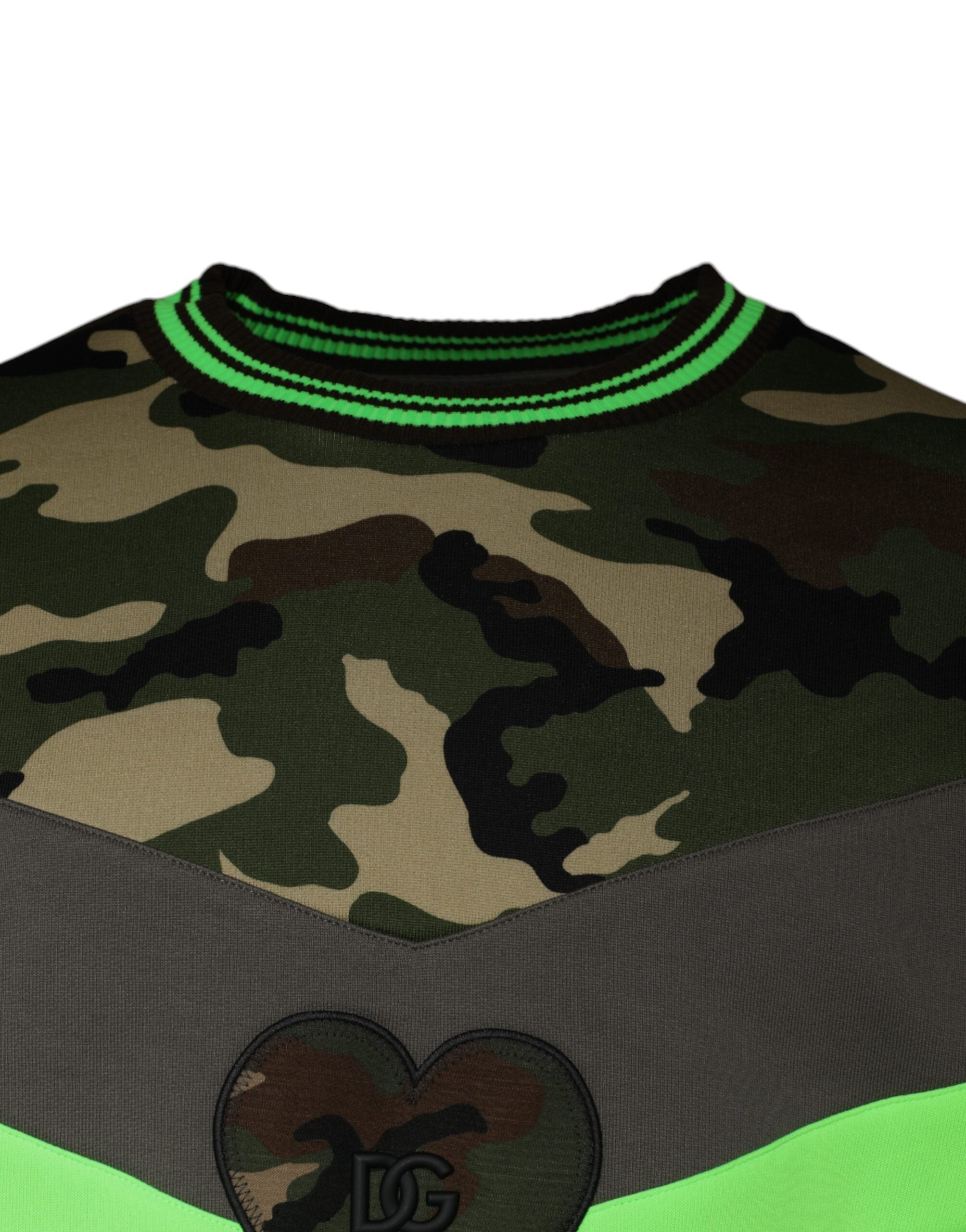 Veelkleurige camouflage sweatshirttrui