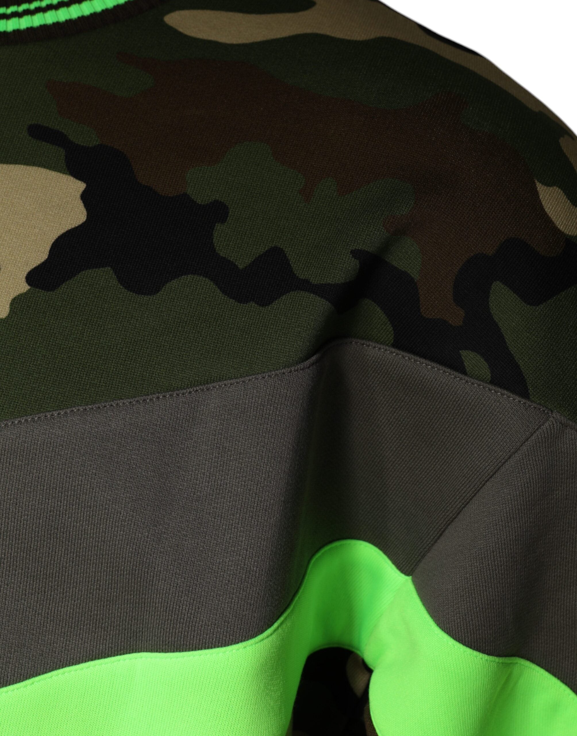 Veelkleurige camouflage sweatshirttrui