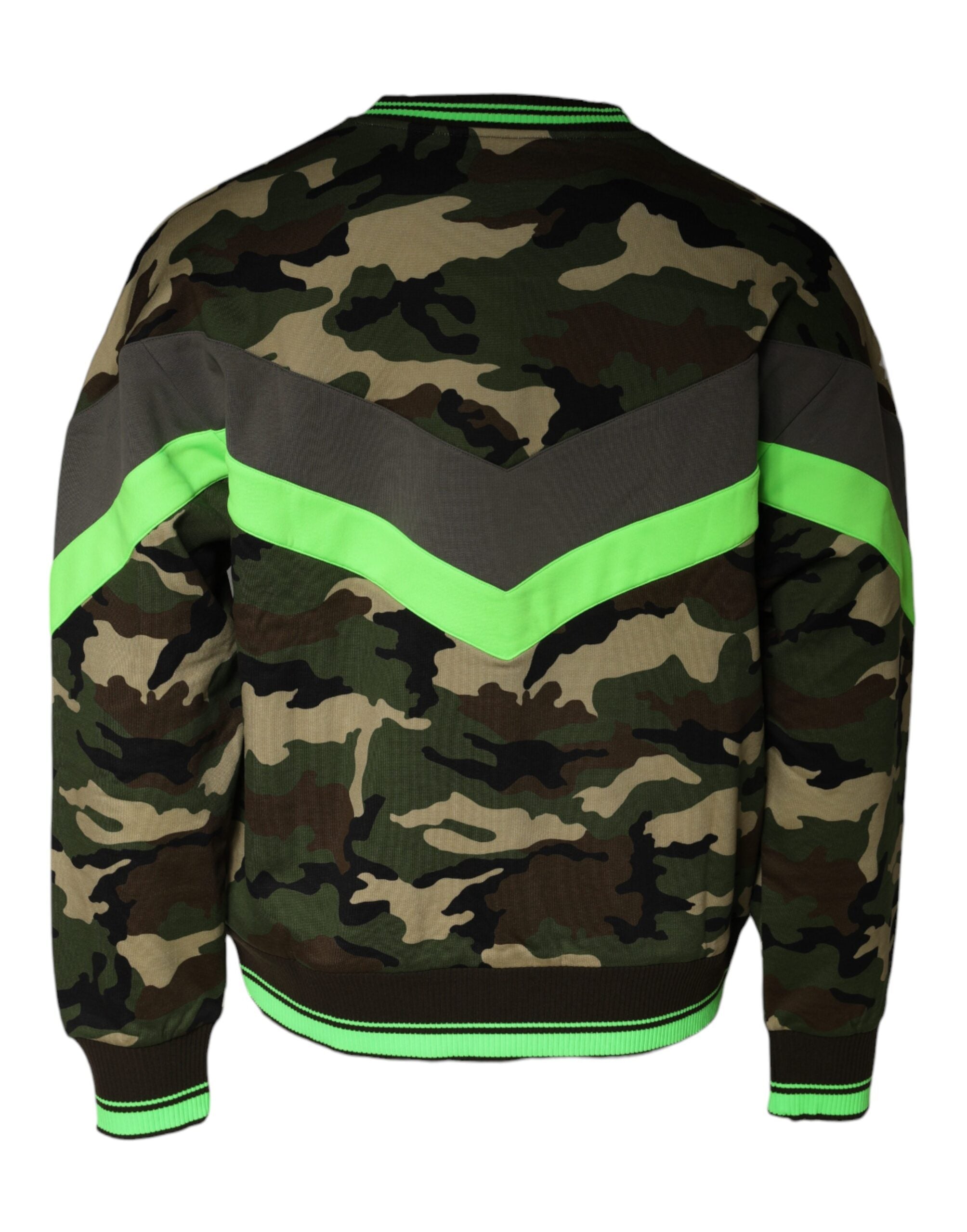 Veelkleurige camouflage sweatshirttrui