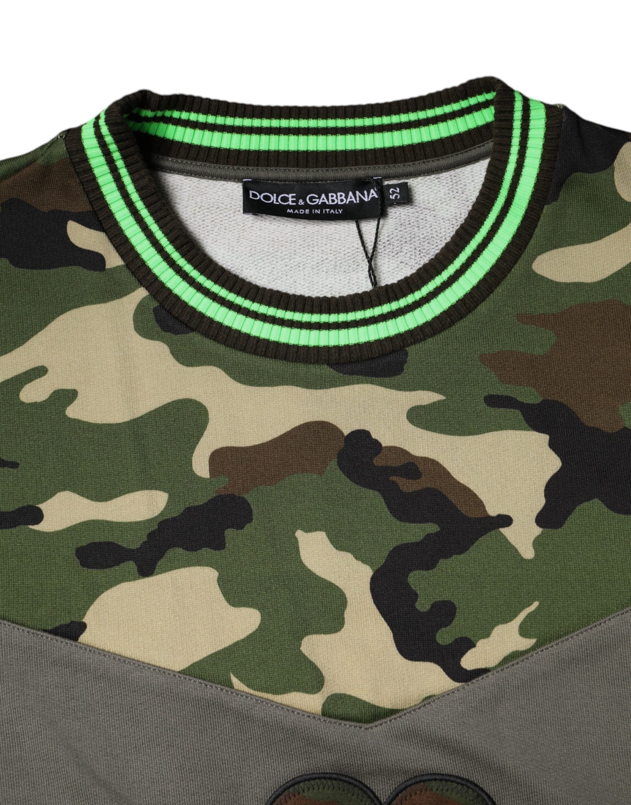 Veelkleurige camouflage sweatshirttrui