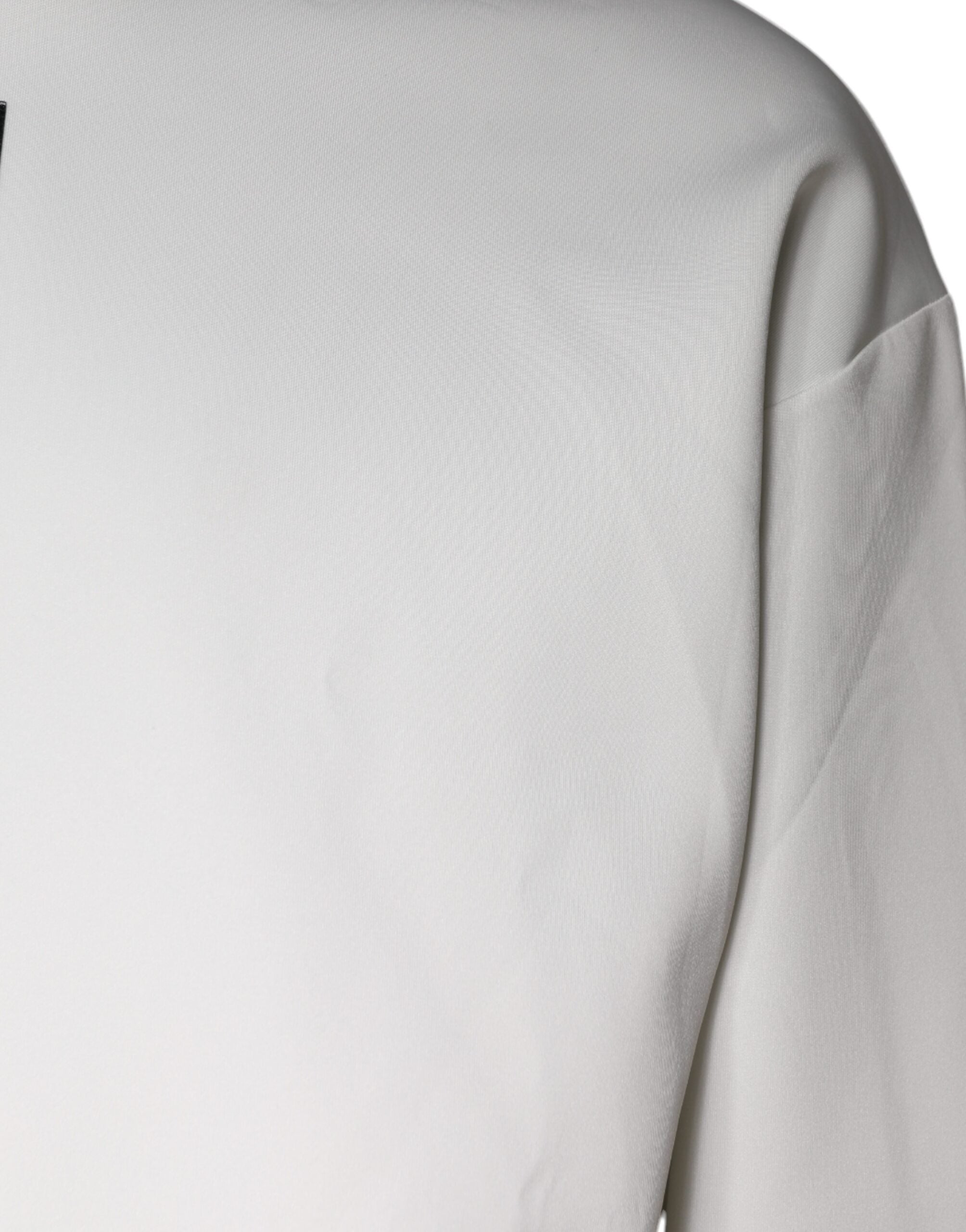 Witte D&G Logo Hooded Heren Sweatshirt Trui