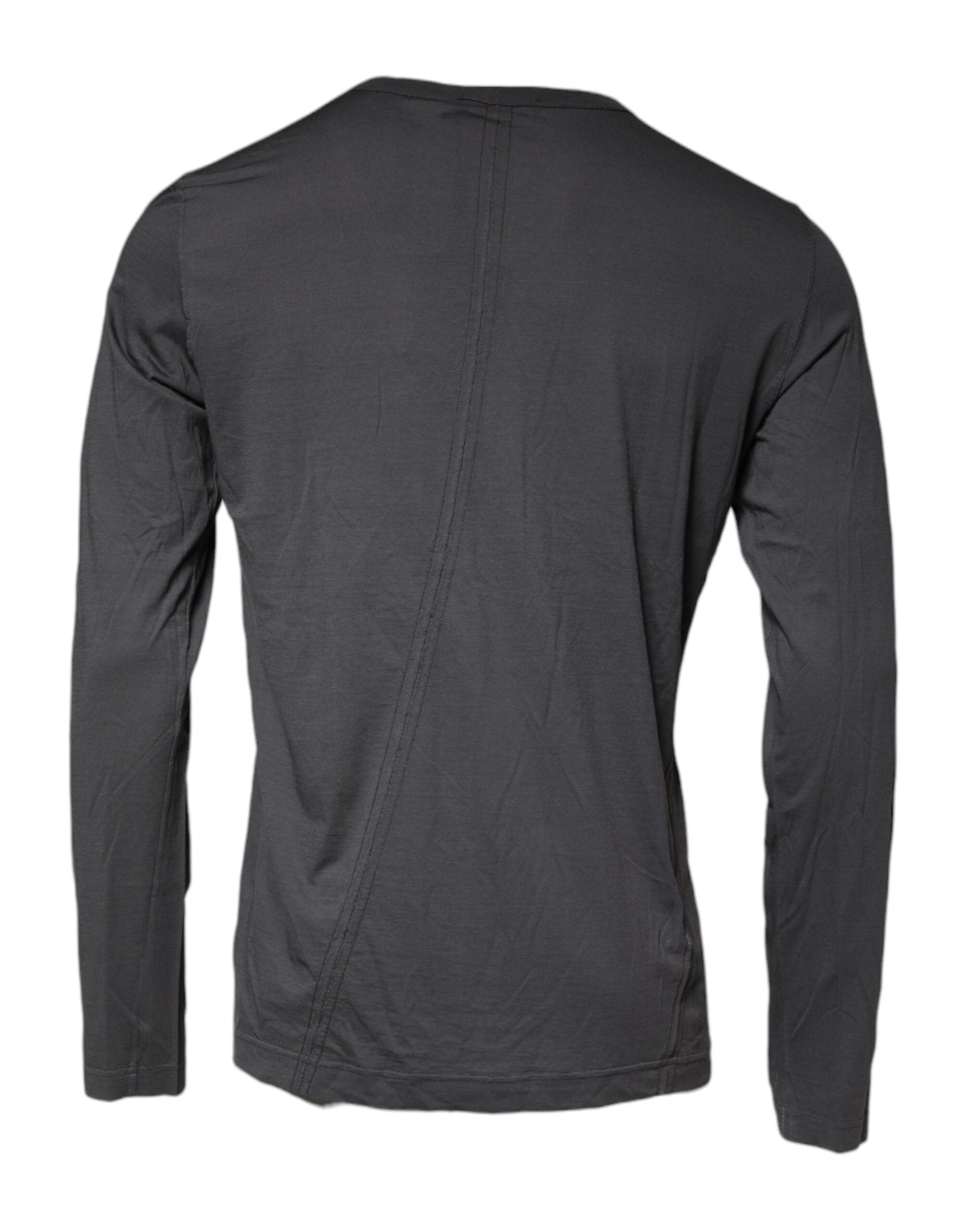 Grijze Crown Bee Borduurwerk Pullover Trui
