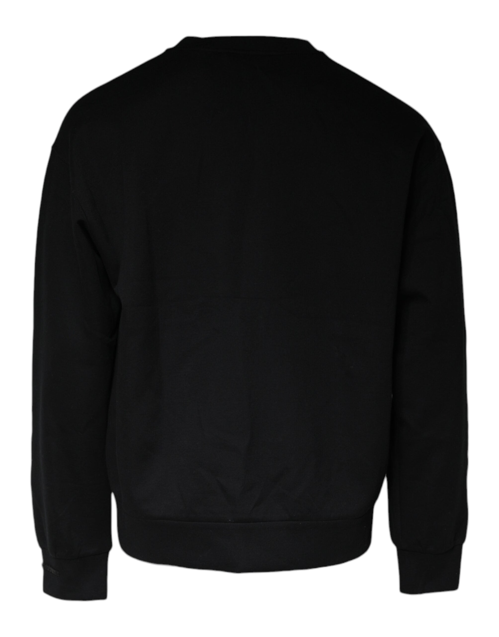 Zwarte DG Logo katoenen heren sweatshirt trui