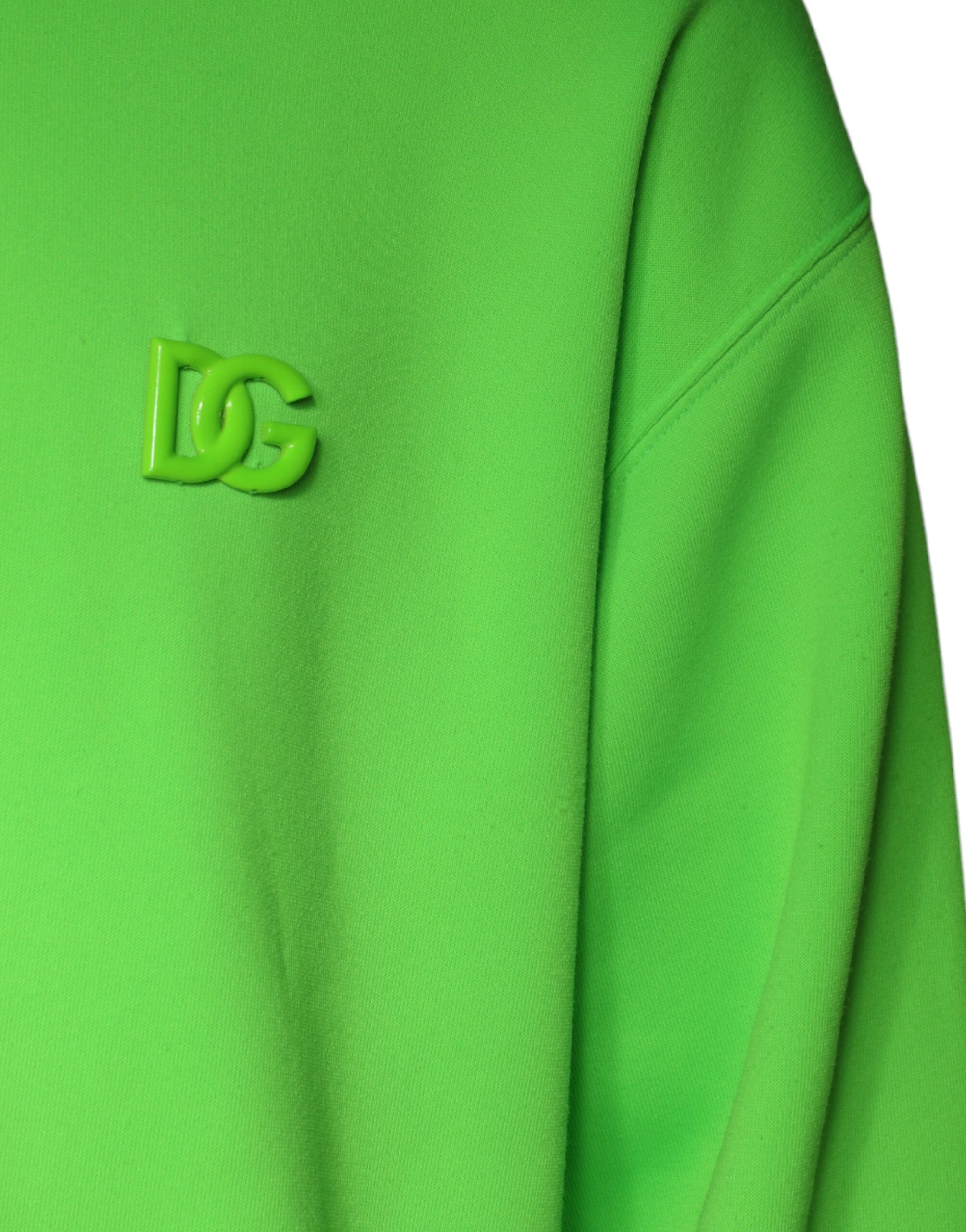 Groene Logo Hooded Pullover Heren Sweatshirt Trui