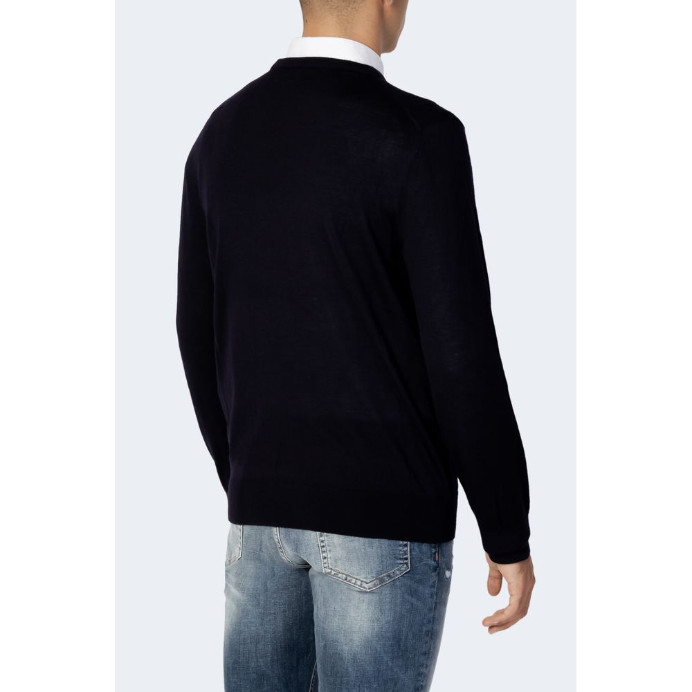 Blauwe wollen sportkleding