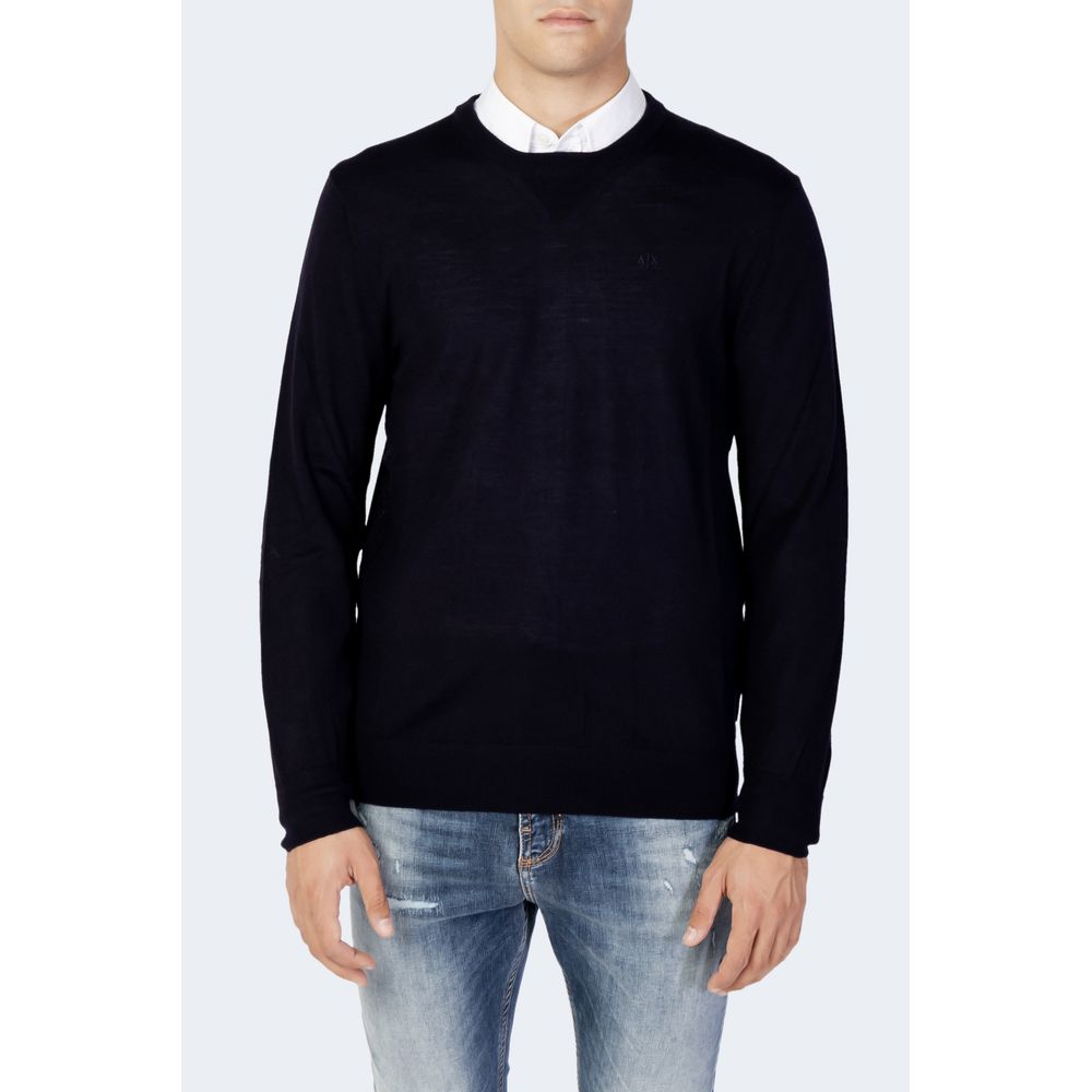 Blauwe wollen sportkleding