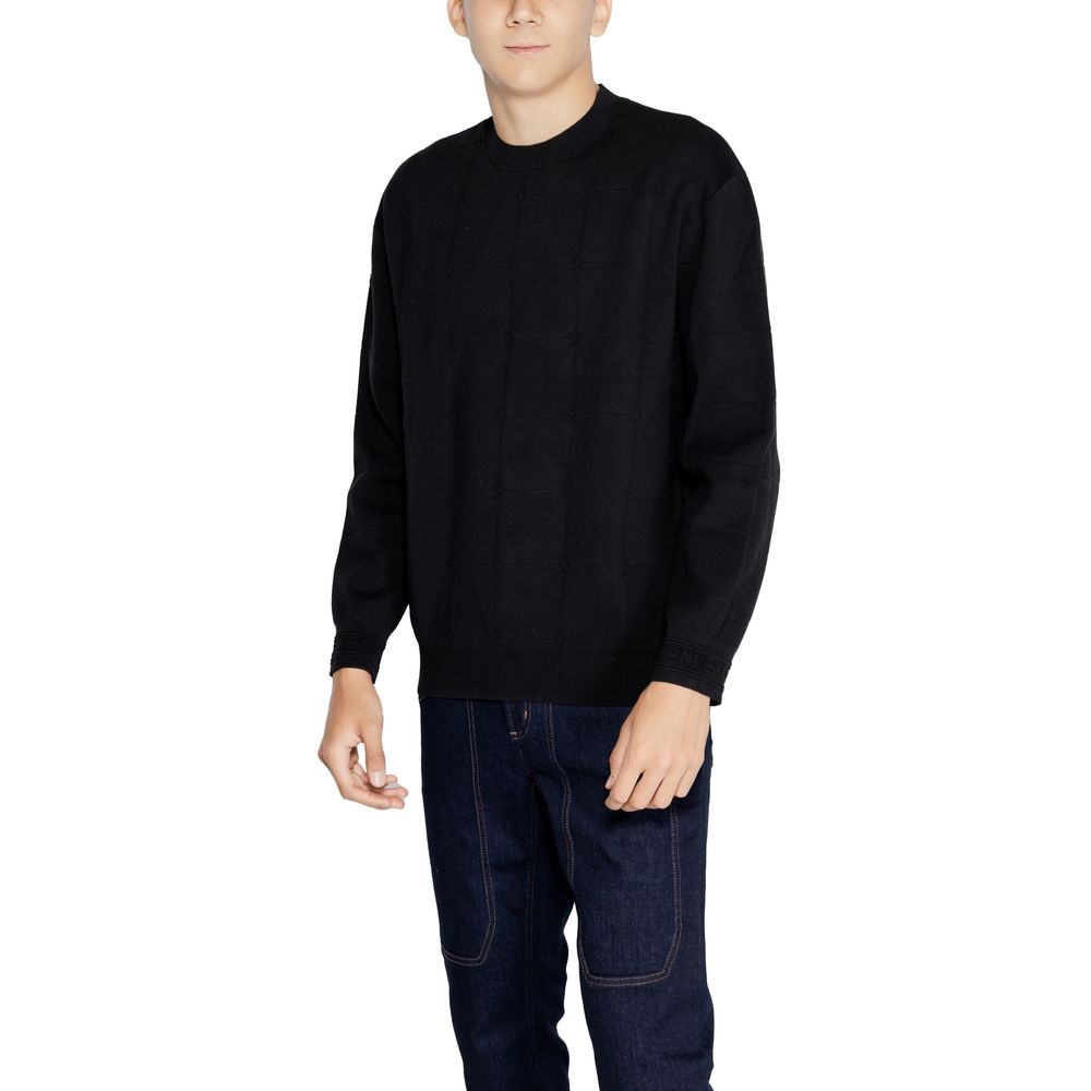 Black Cotton Sweatshirt