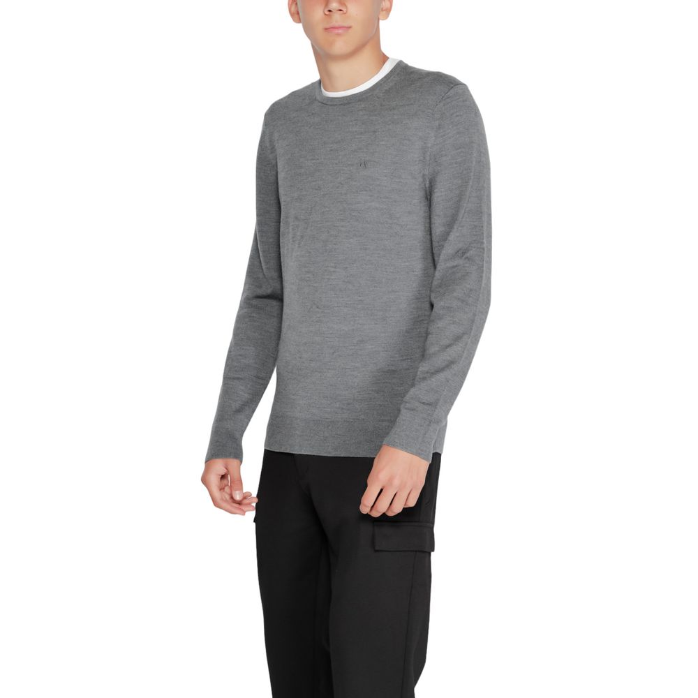 Grijze gerecyclede wollen sportkleding