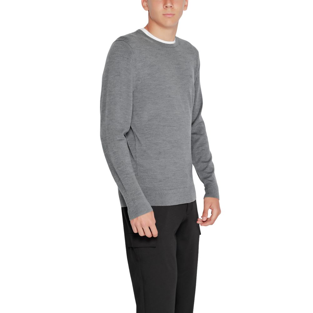 Grijze gerecyclede wollen sportkleding