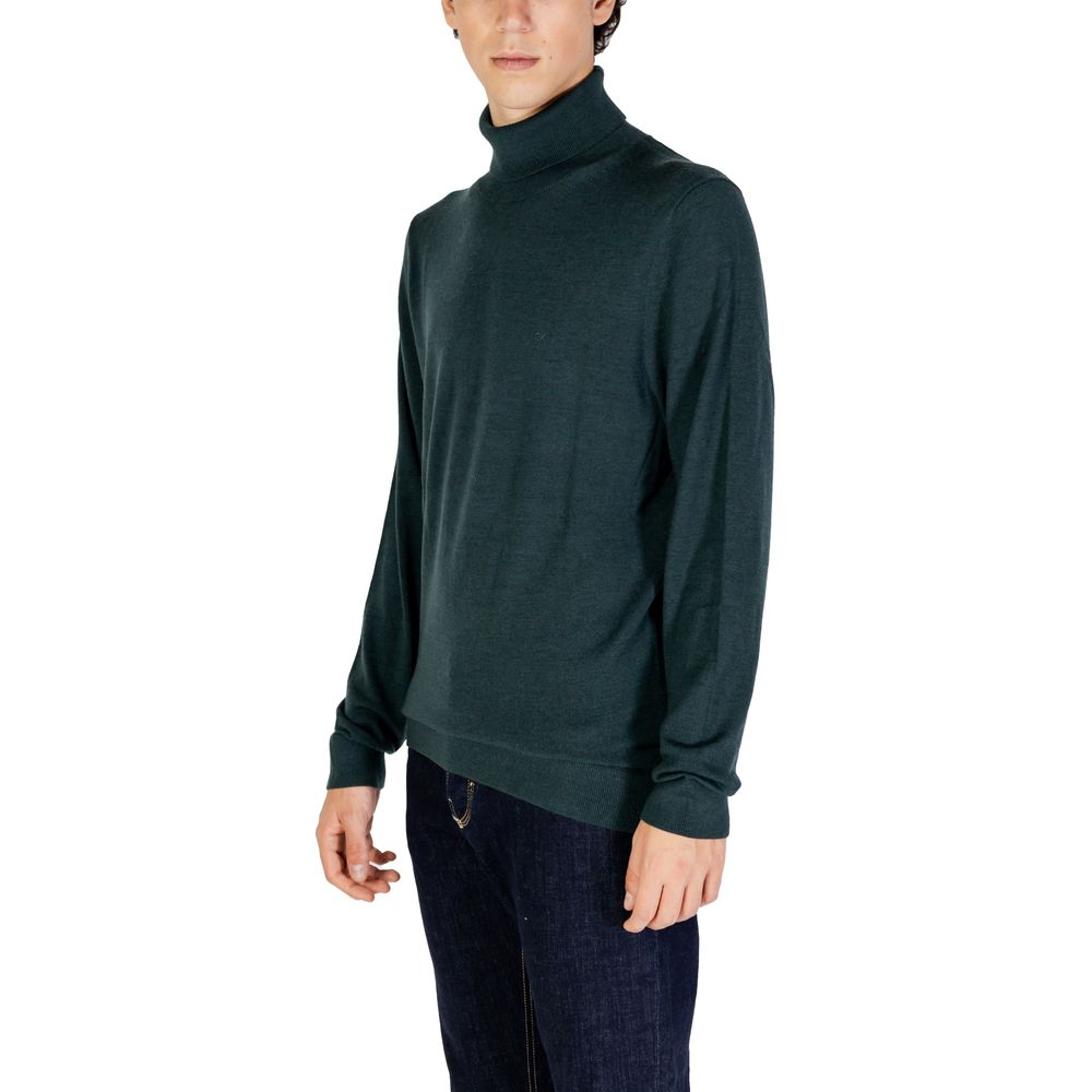 Groene wollen coltrui