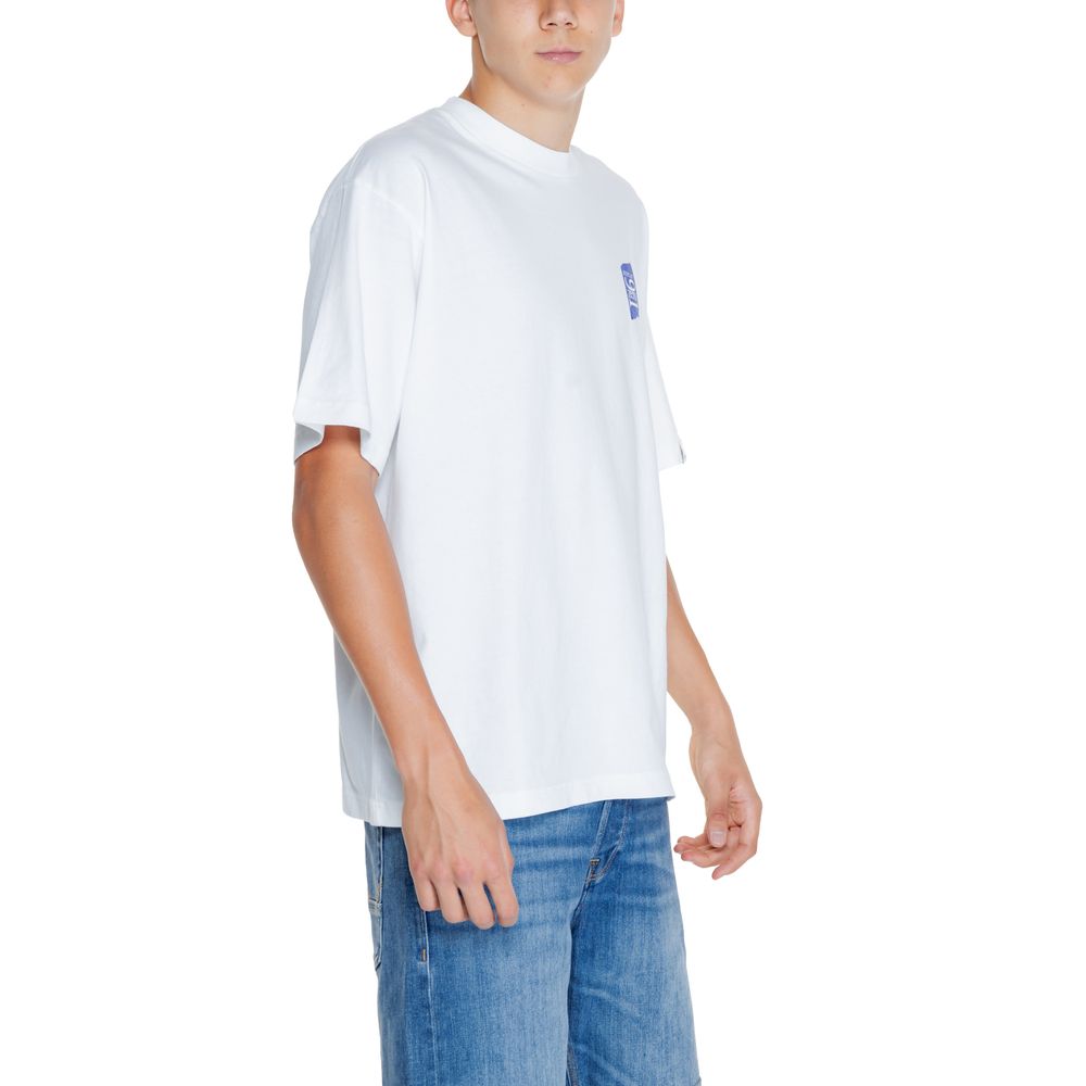 Wit katoenen T-shirt