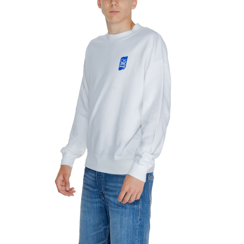 Witte katoenen sweater