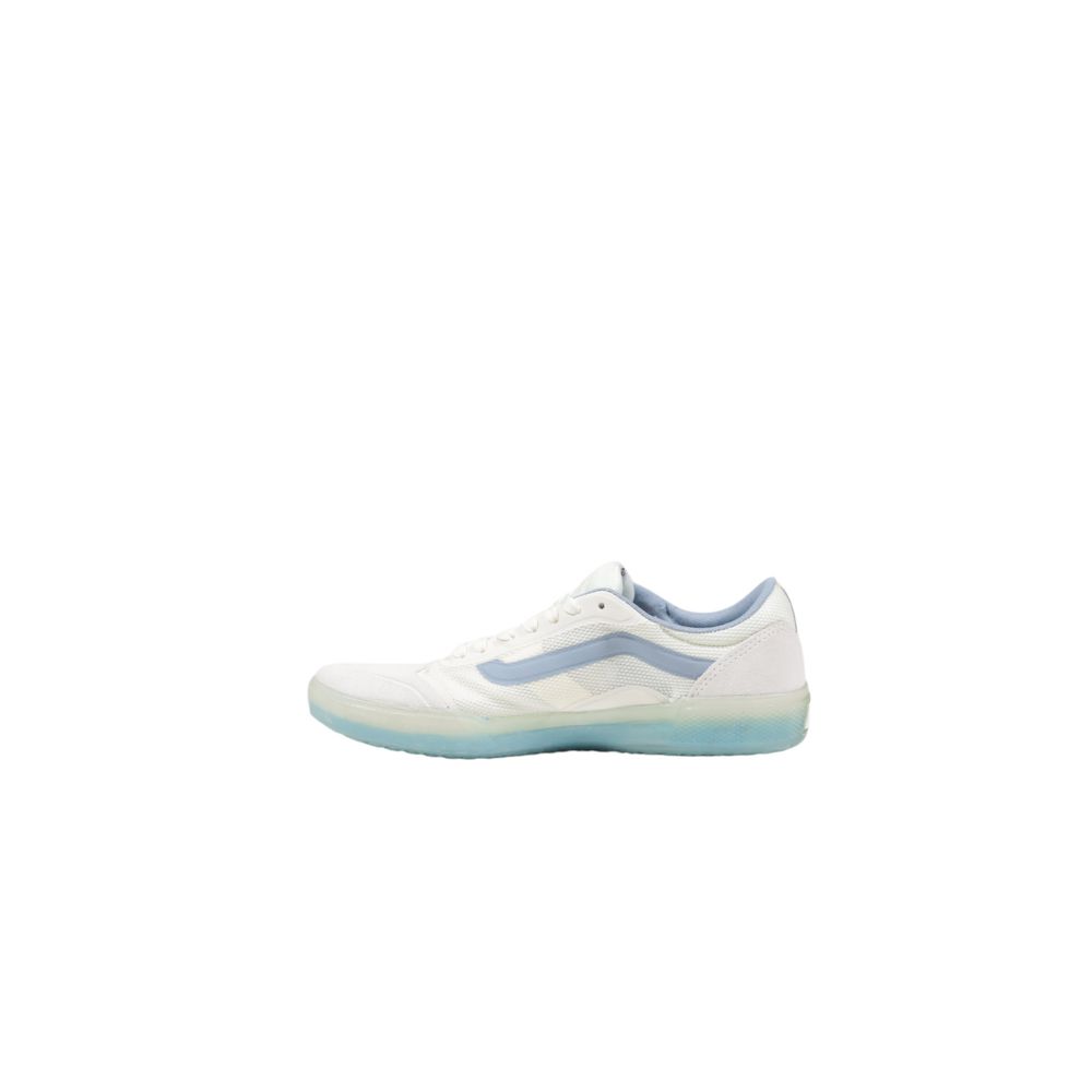 Blauwe leren sneaker