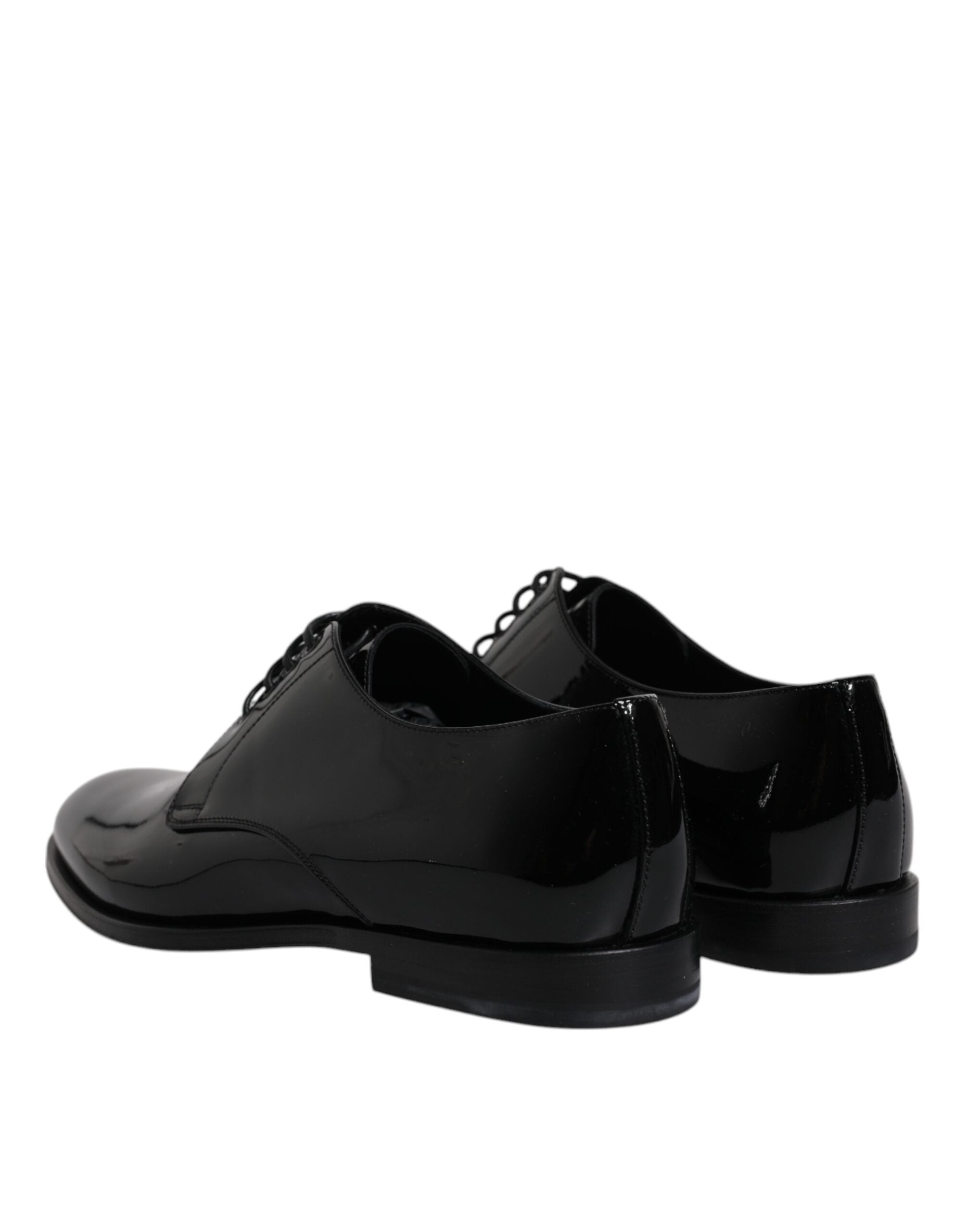 Zwarte lakleren derby formele schoenen