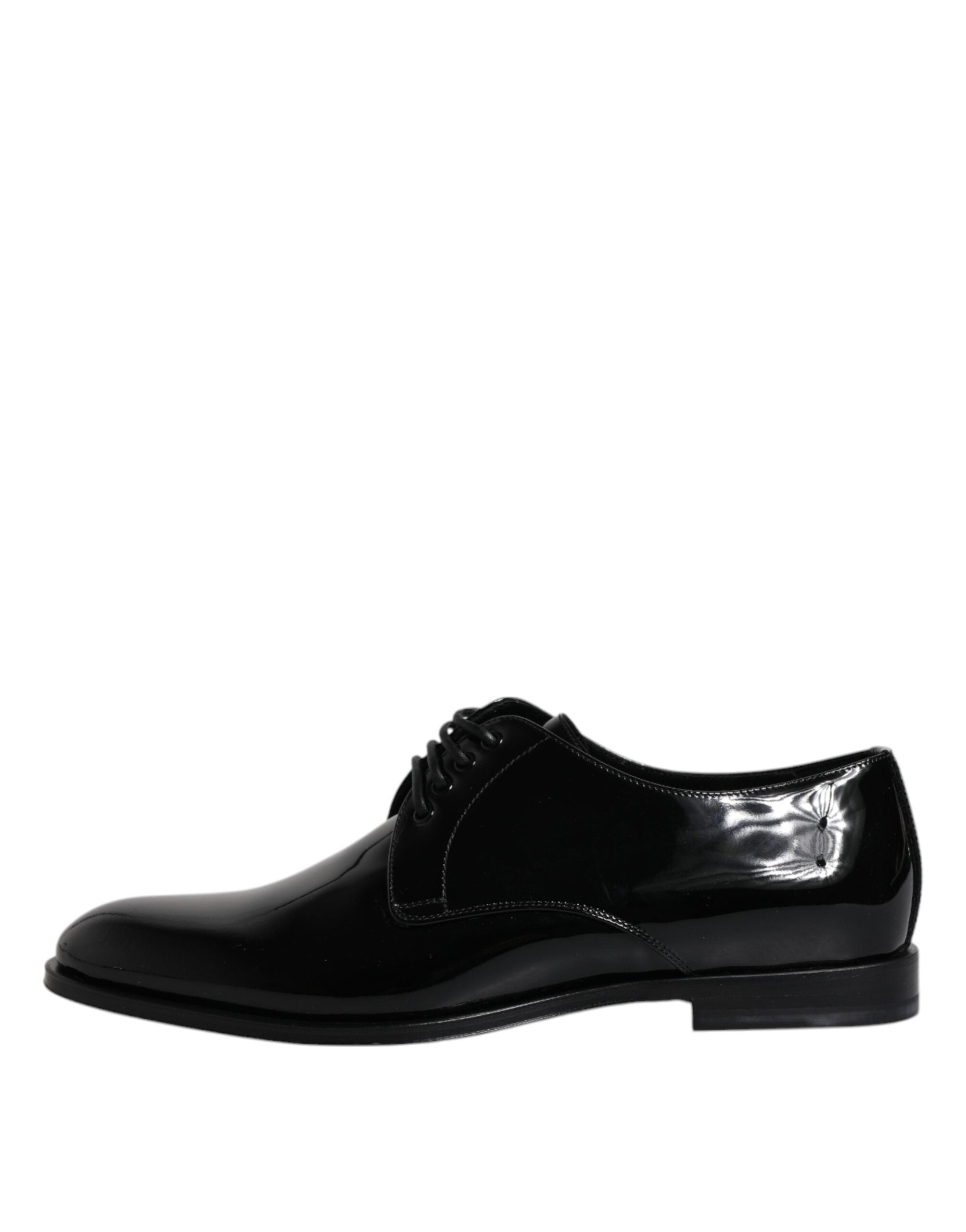 Zwarte lakleren derby formele schoenen