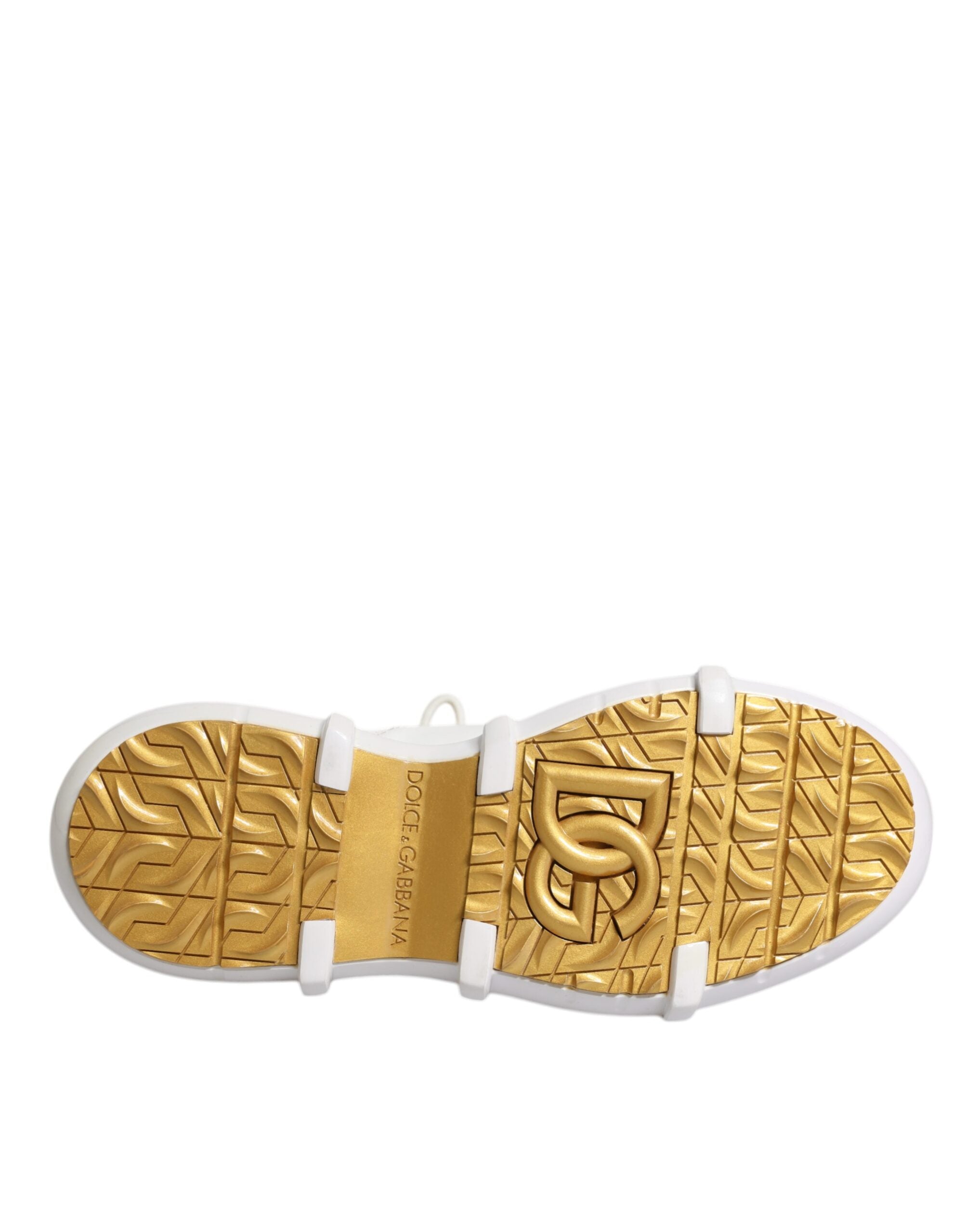 Witte nylon Galileo hoge sneakers