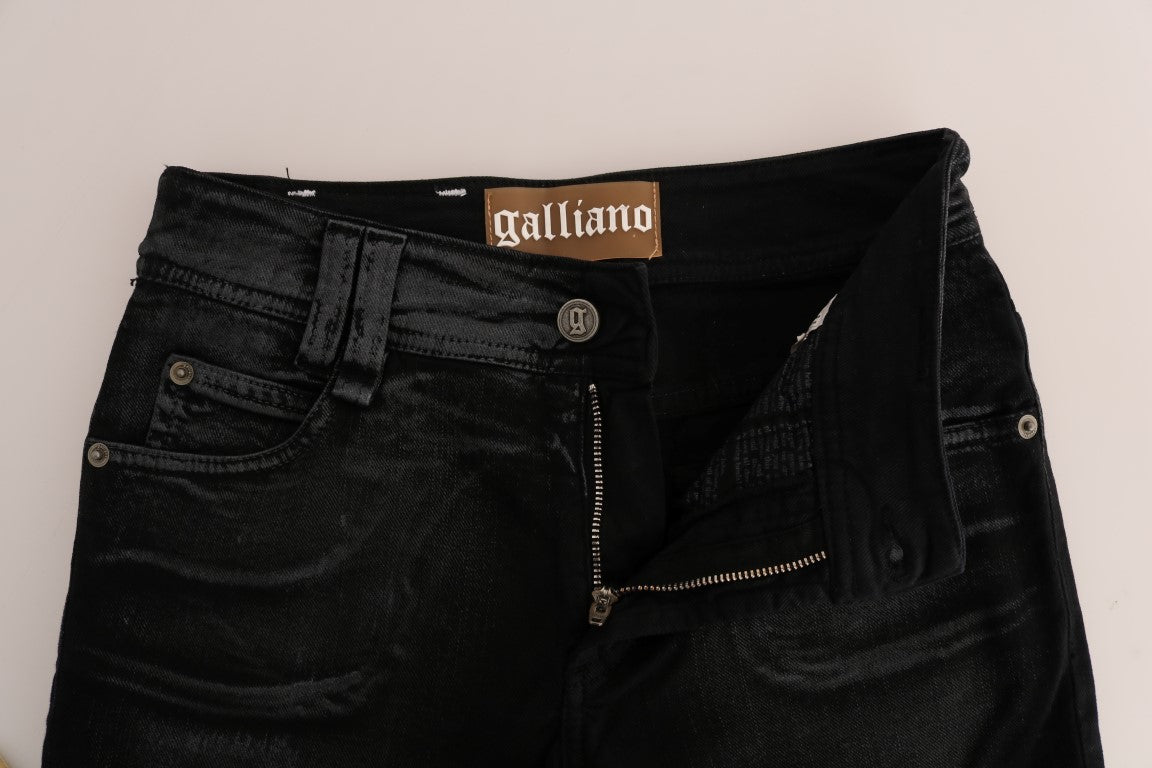 Grijze katoenen stretch jeans met normale pasvorm