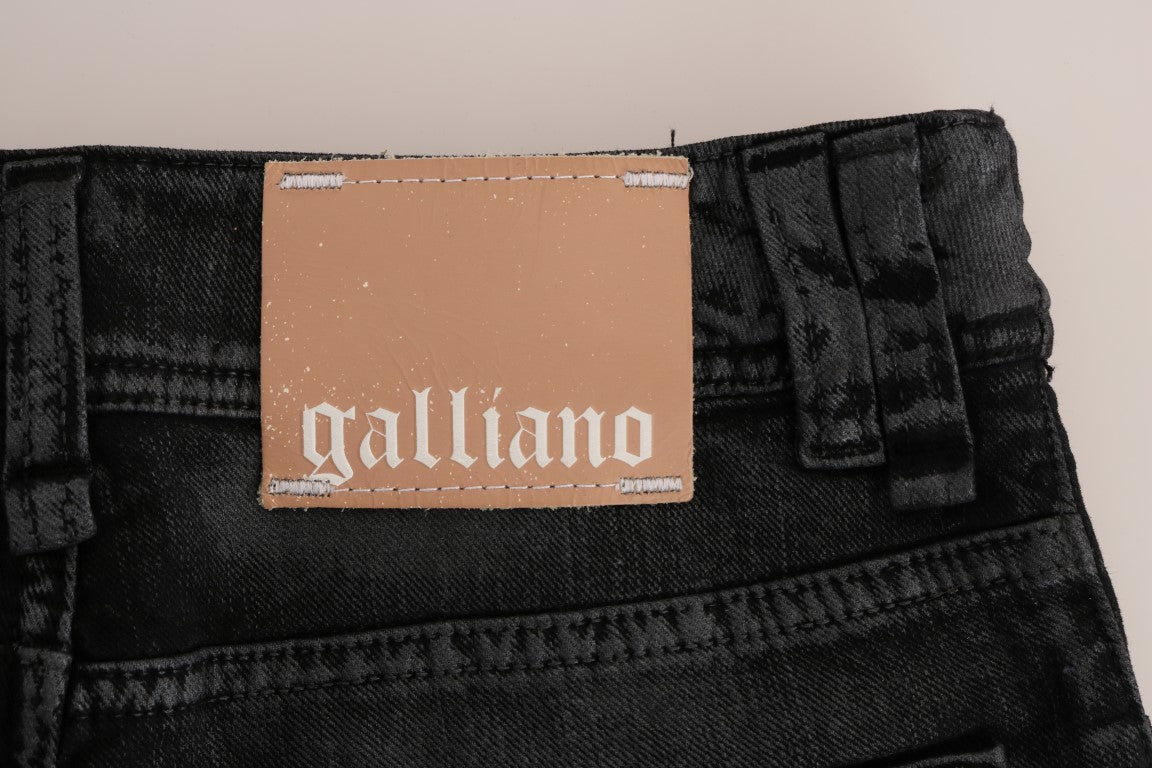 Grijze katoenen stretch jeans met normale pasvorm