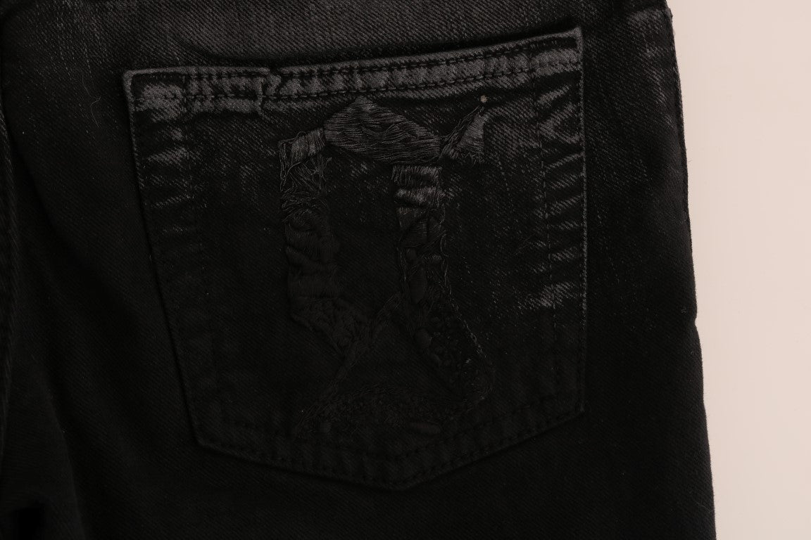 Grijze katoenen stretch jeans met normale pasvorm