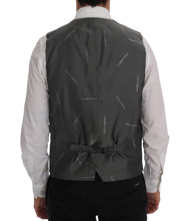 Grijs STAFF katoenen rayon vest