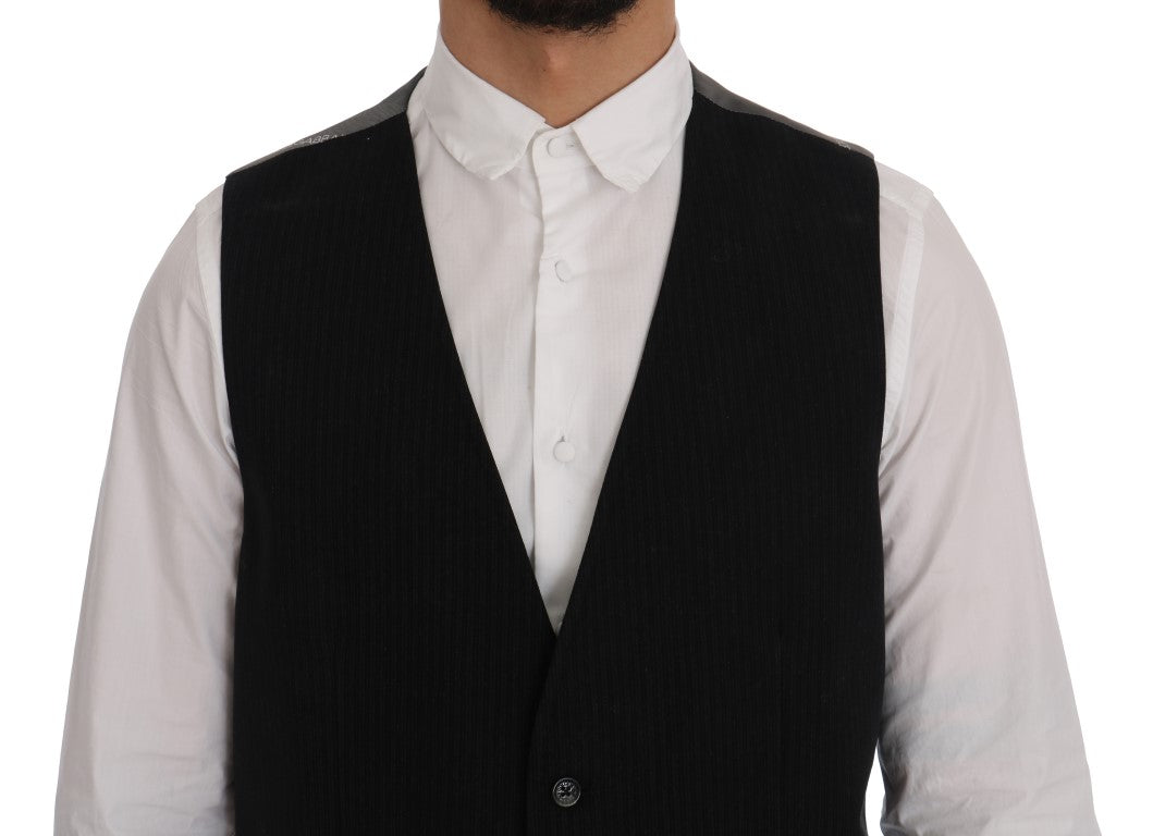 Zwart STAFF katoenen rayon vest