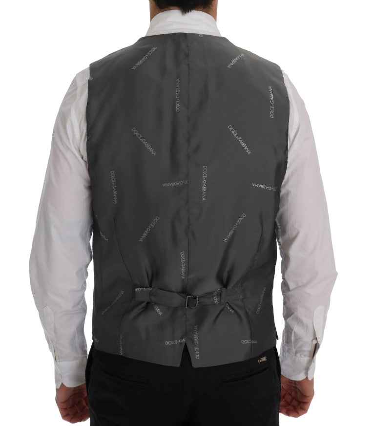 Grijs STAFF katoenen rayon vest