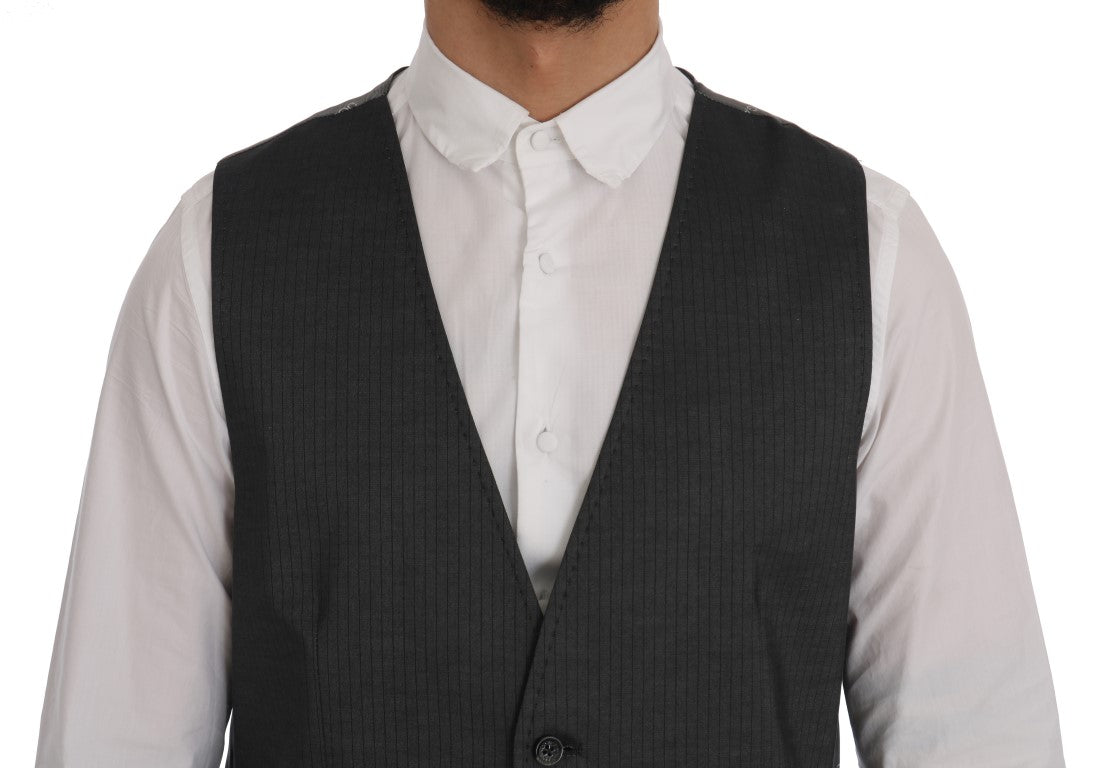 Grijs STAFF katoenen rayon vest