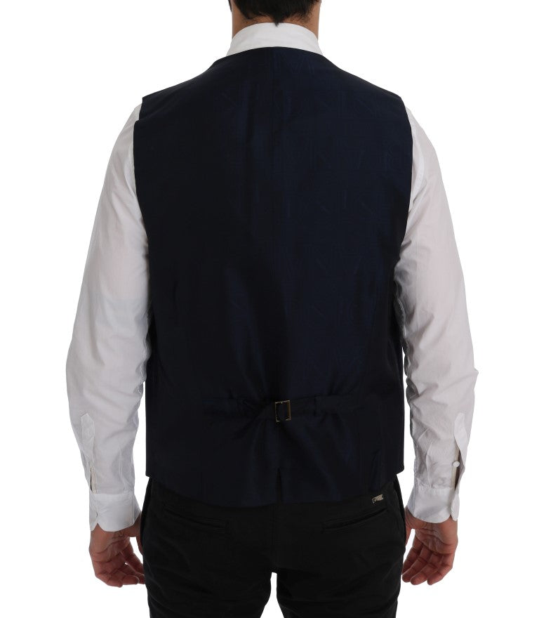 Blauw STAFF wollen stretchvest