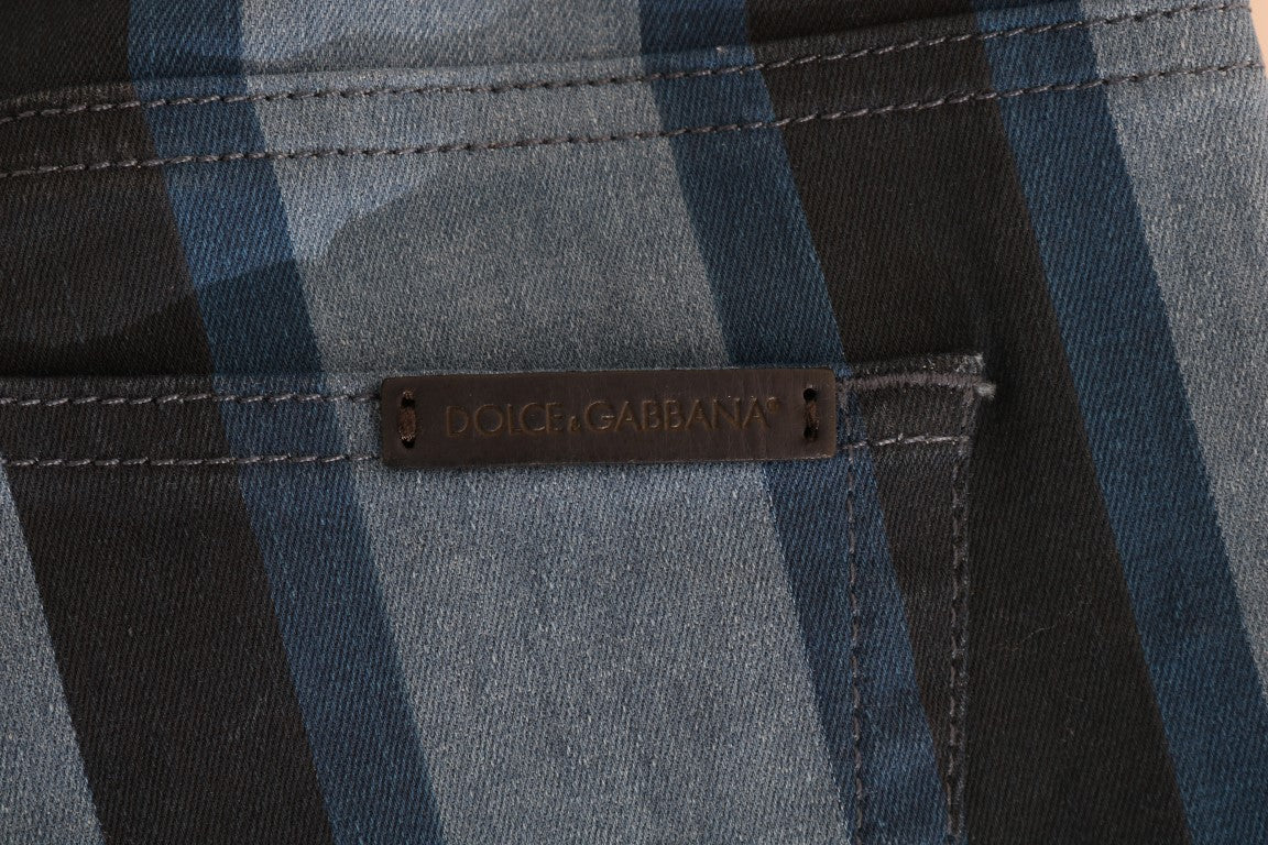 Blauwe GIRLY gestreepte katoenen jeans