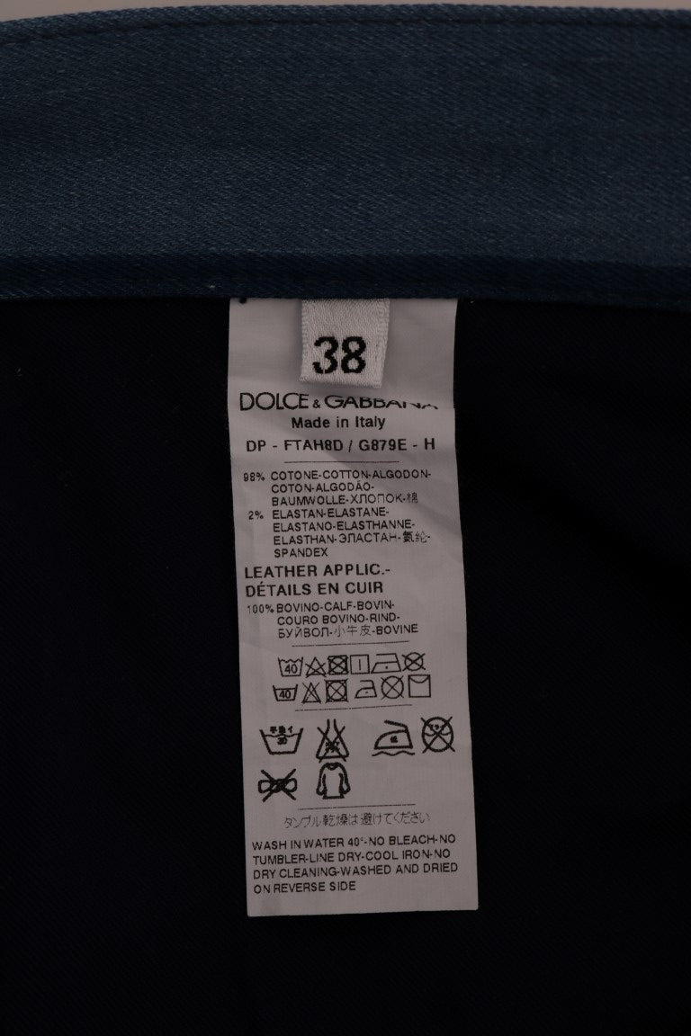 Blauwe GIRLY gestreepte katoenen jeans