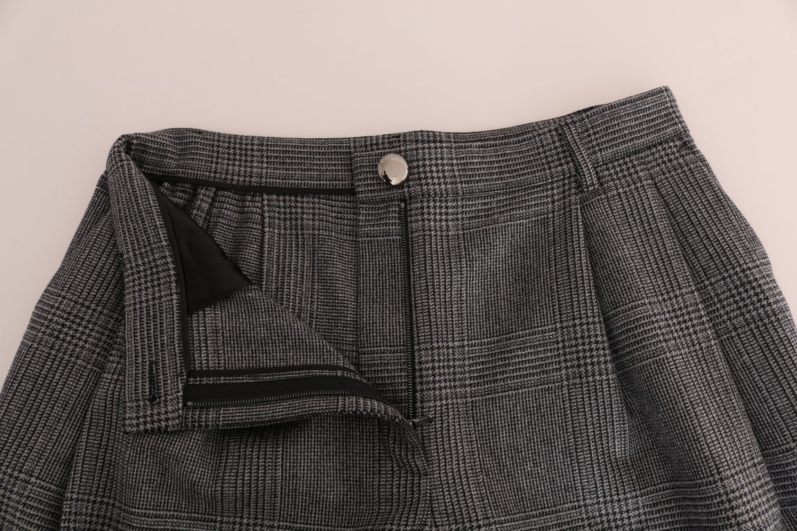 Grijze wollen capribroek