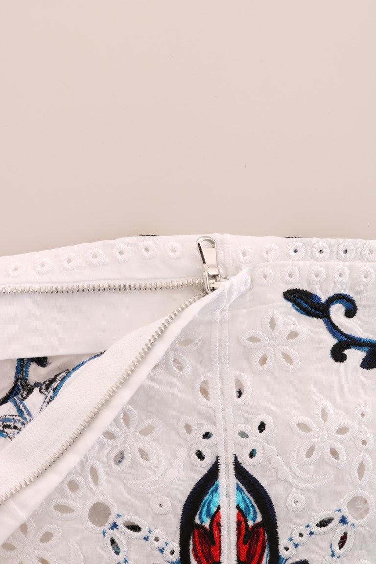 Mulicolor Majolica Cutout Capri-broek