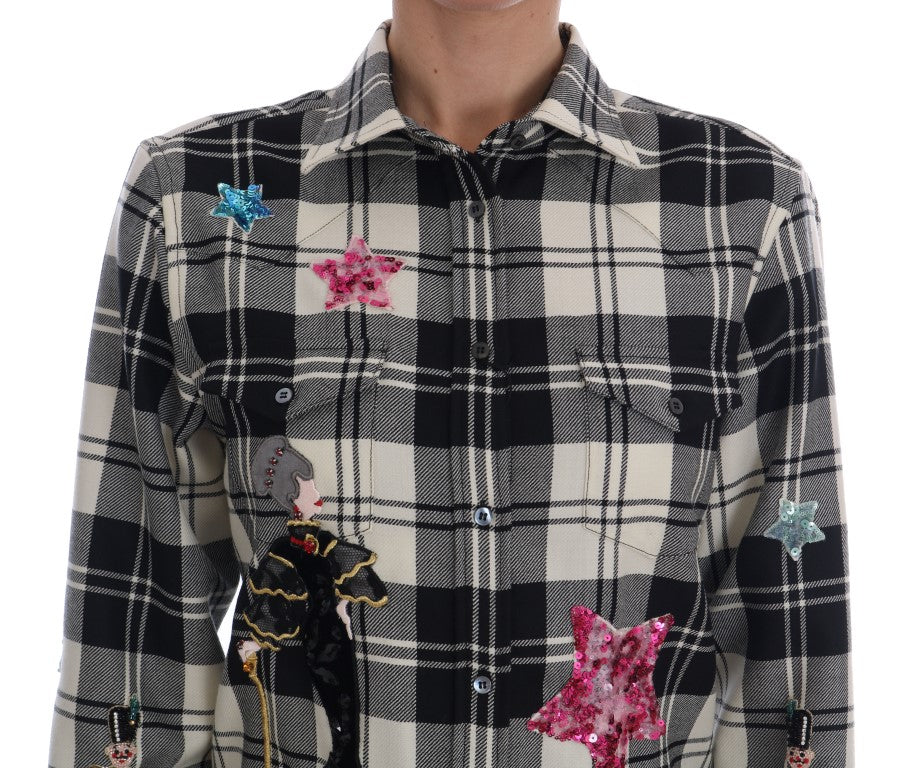 Zwart Wit Sprookjeskristal Shirt