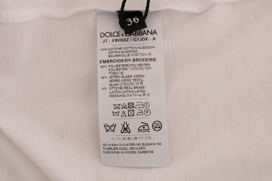 Wit katoenen sprookjes T-shirt