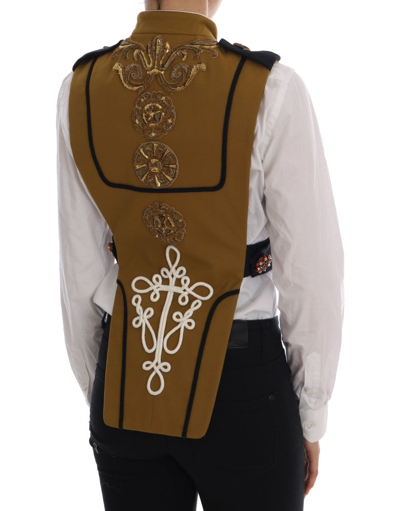 Geel kristal kruis vestjasje