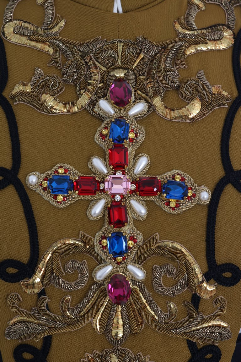 Geel kristal kruis vestjasje